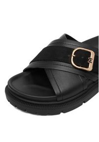 MEXX Klapki EO-HY25006-7 Czarny. Kolor: czarny. Materiał: skóra #4