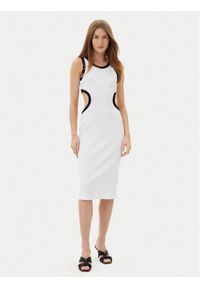 Liu Jo Sukienka letnia VA5043 J4822 Biały Regular Fit. Kolor: biały. Materiał: bawełna. Sezon: lato
