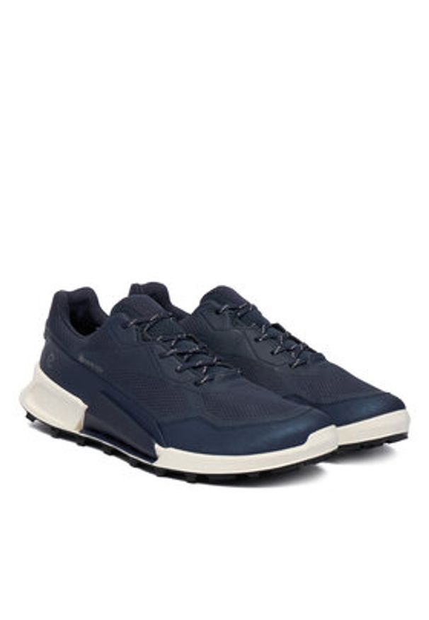 ecco - ECCO Sneakersy 82392460178 Granatowy. Kolor: niebieski. Materiał: materiał