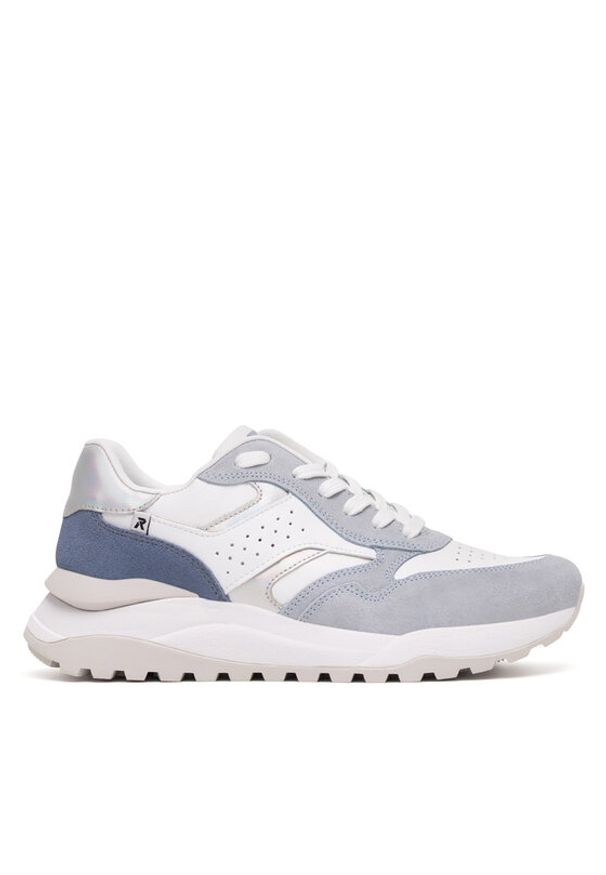 Rieker Revolution Lifestyle Sneakersy W2500-80 Niebieski. Kolor: niebieski. Materiał: zamsz, skóra