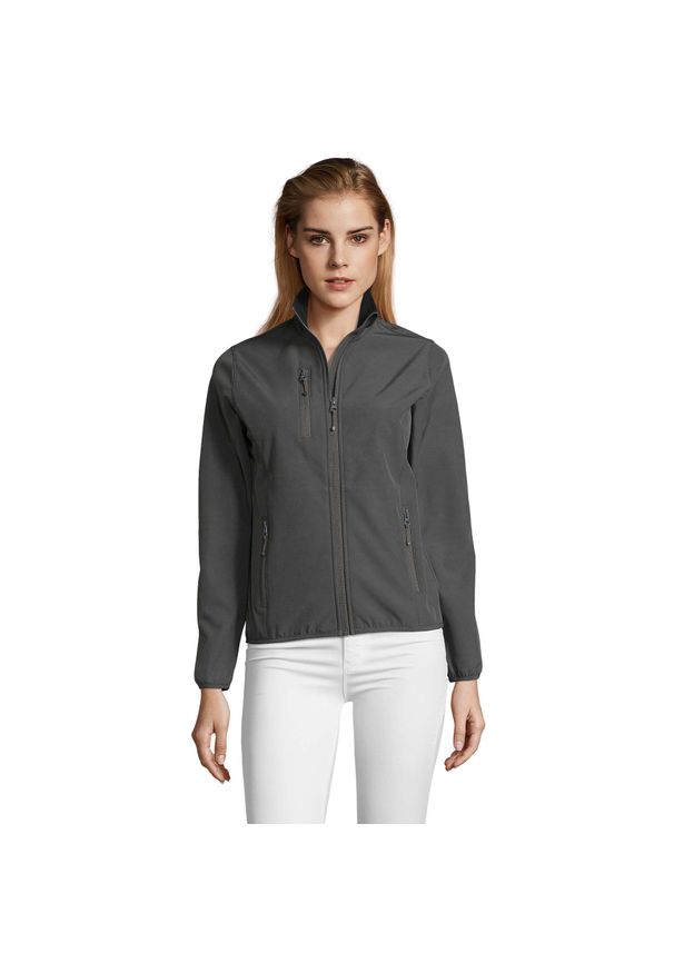 SOL'S - Kurtka Damska Radian Soft Shell. Kolor: wielokolorowy, szary, brązowy