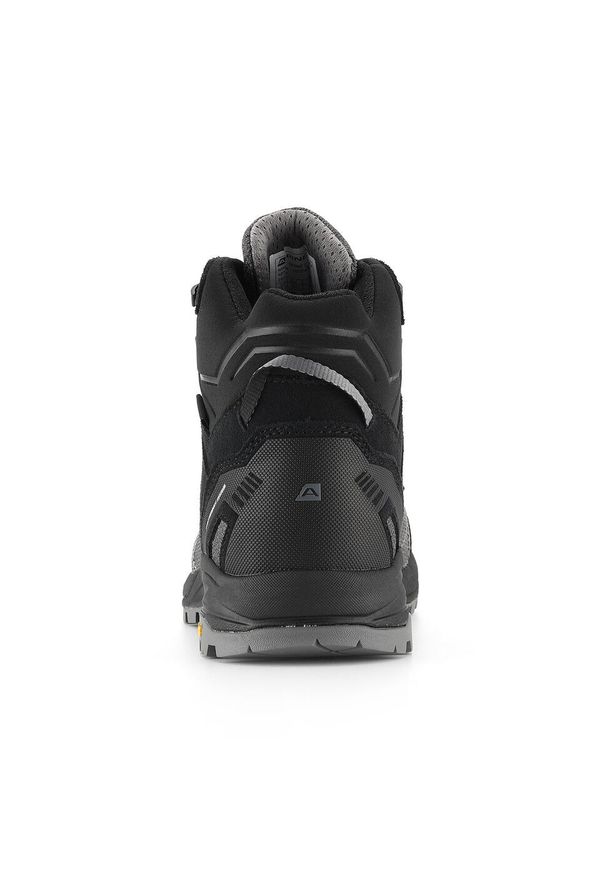 ALPINE PRO - Buty wysokie trekkingowe unisex Alpine Pro Cerne 2 Vibram. Kolor: czarny. Materiał: skóra, welur. Styl: sportowy. Sport: turystyka piesza