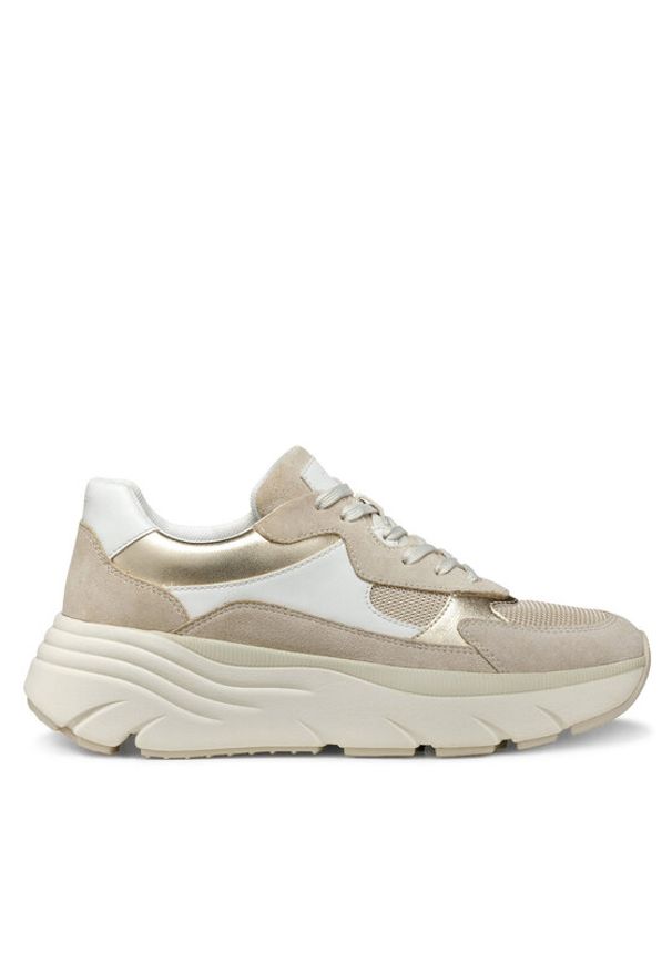 Geox Sneakersy D Diamanta D45UFB 05422 C1ZH6 Beżowy. Kolor: beżowy. Materiał: zamsz, skóra