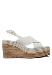 Calvin Klein Espadryle Wedge Sandal 50 He HW0HW01965 Biały. Kolor: biały #1