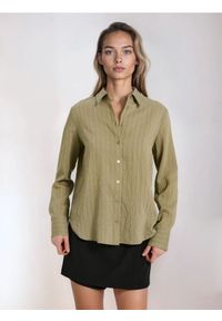 Sinsay - Koszula z domieszką lnu - wielobarwny. Materiał: len #1