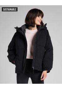 Lee - LEE SHORT PUFFER DAMSKA KURTKA ZIMOWA BLACK L56HXW01. Sezon: zima