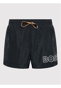 BOSS - Boss Szorty kąpielowe Mooneye 50469280 Czarny Regular Fit. Kolor: czarny. Materiał: syntetyk