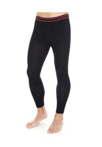 Legginsy wełniane z długą nogawką męskie Brubeck ACTIVE WOOL. Kolor: czarny. Materiał: poliamid, elastan, wełna