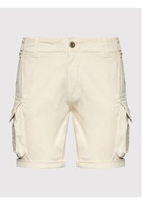 Alpha Industries Szorty materiałowe Crew 176203 Beżowy Regular Fit. Kolor: beżowy. Materiał: materiał, bawełna #4