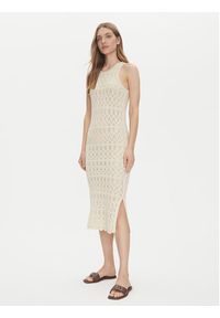 Vero Moda Sukienka letnia Fabienne 10317250 Beżowy Slim Fit. Kolor: beżowy. Materiał: syntetyk. Sezon: lato #4