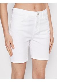 Liu Jo Szorty jeansowe WA2542 T3055 Biały Slim Fit. Kolor: biały. Materiał: bawełna #1