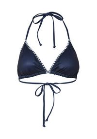 Pieces Góra od bikini Luva 17156770 Granatowy. Kolor: niebieski. Materiał: syntetyk
