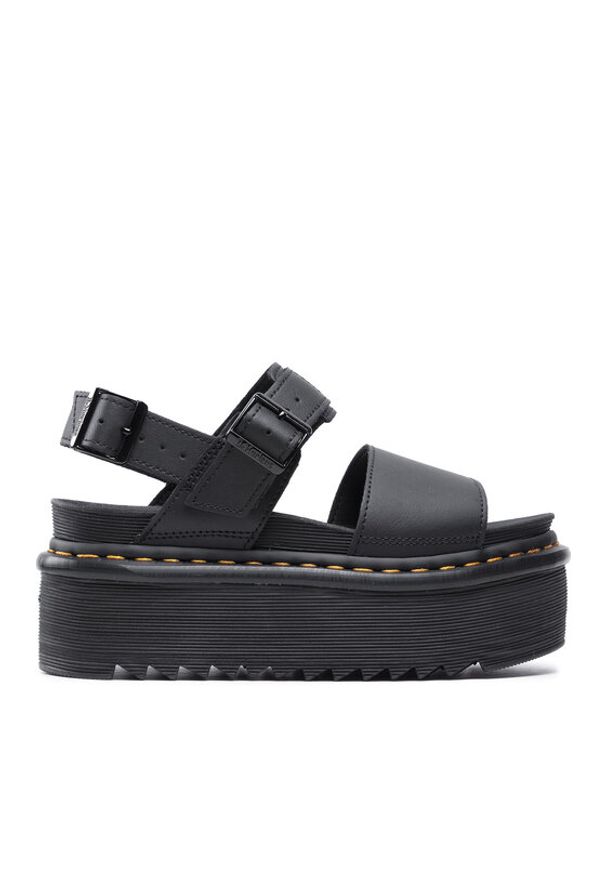 Dr. Martens Sandały Voss Quad 26725001 Czarny. Kolor: czarny. Materiał: skóra, syntetyk