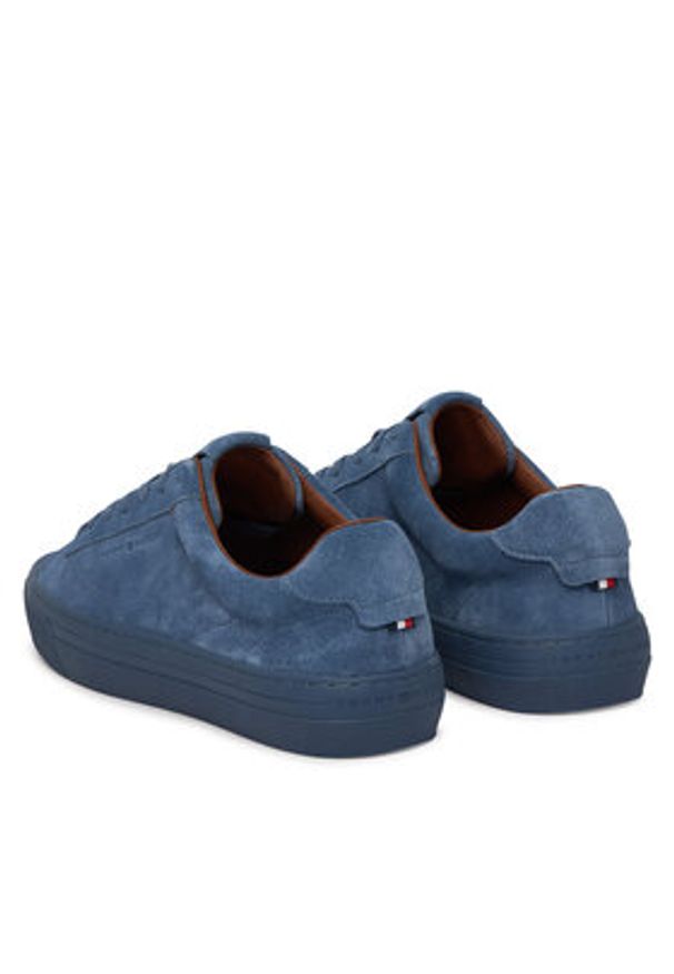TOMMY HILFIGER - Tommy Hilfiger Sneakersy Park Premium Suede FM0FM05829 Niebieski. Kolor: niebieski. Materiał: zamsz, skóra