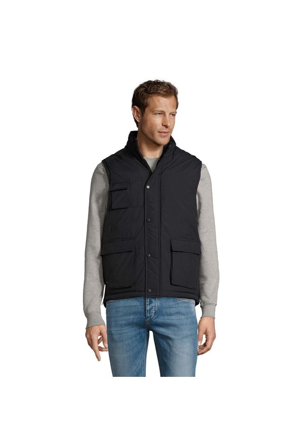 SOL'S - Kurtka Unisex Dla Dorosłych Wells Ripstop. Kolor: niebieski