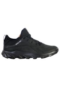 ecco - Buty do chodzenia męskie Ecco MX. Zapięcie: sznurówki. Kolor: czarny. Materiał: materiał, syntetyk. Szerokość cholewki: normalna. Sport: turystyka piesza