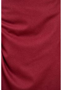 Marie Zélie - Spódnica Driada wełna bordowa. Kolor: czerwony. Materiał: wełna. Wzór: motyw zwierzęcy #3