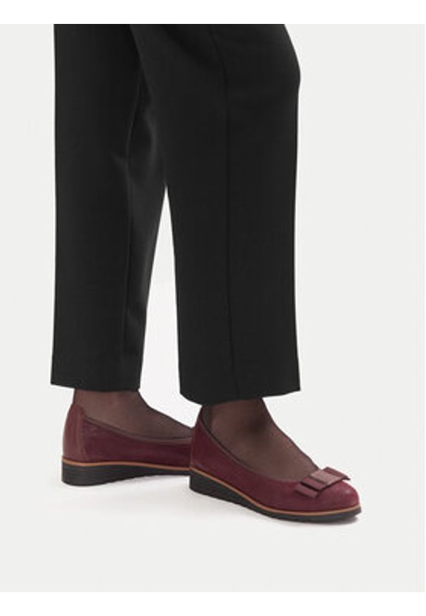 Lasocki Baleriny CEO-RST-TOMBA-29 Bordowy. Kolor: czerwony. Materiał: materiał