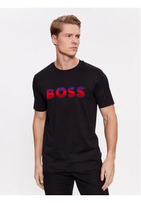 BOSS - Boss T-Shirt Tiburt 420 50500760 Czarny Regular Fit. Kolor: czarny. Materiał: bawełna