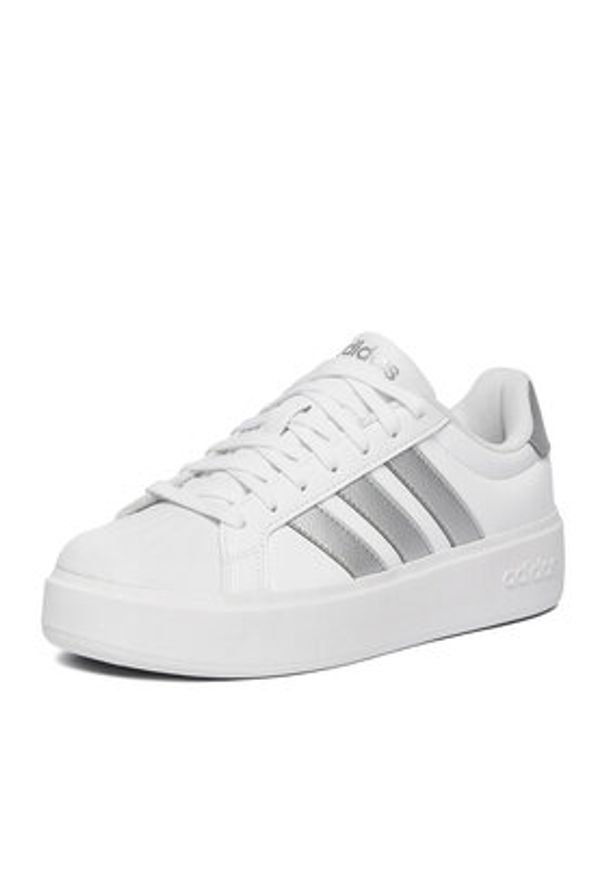 Adidas - adidas Sneakersy CEO-STREETTALK BOLD KJ3857 Biały. Kolor: biały. Materiał: skóra