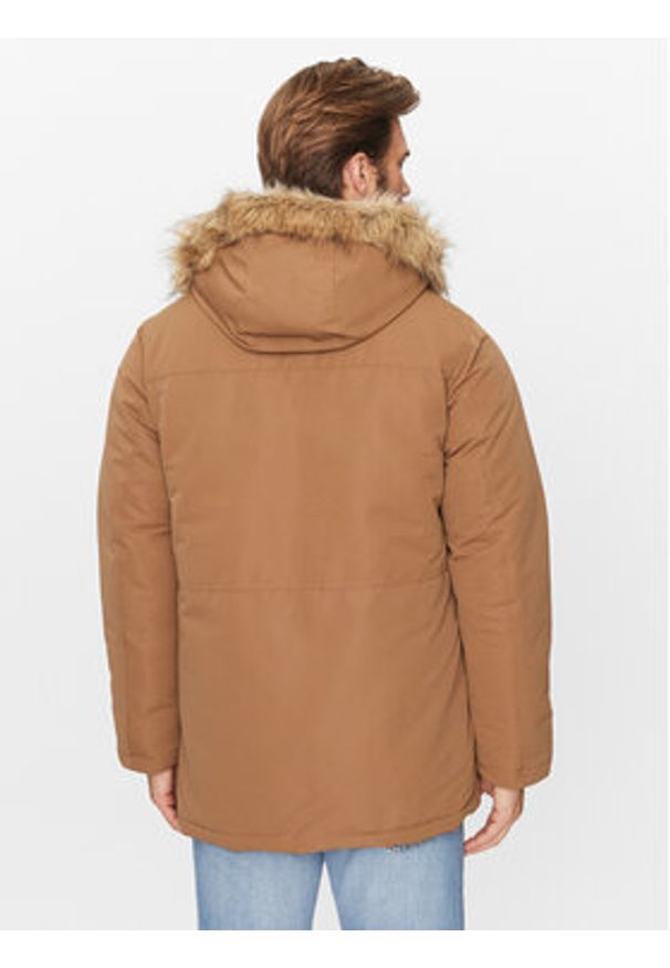 Jack & Jones Kurtka zimowa Wing 12235858 Brązowy Regular Fit. Kolor: brązowy. Materiał: syntetyk. Sezon: zima