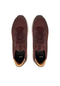 BOSS Sneakersy Ttnm Evo 50552911 Bordowy. Kolor: czerwony. Materiał: materiał #3