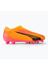 Puma - Buty piłkarskie dziecięce PUMA Ultra Match LL FG/AG Jr. Kolor: pomarańczowy, wielokolorowy, różowy. Sport: piłka nożna