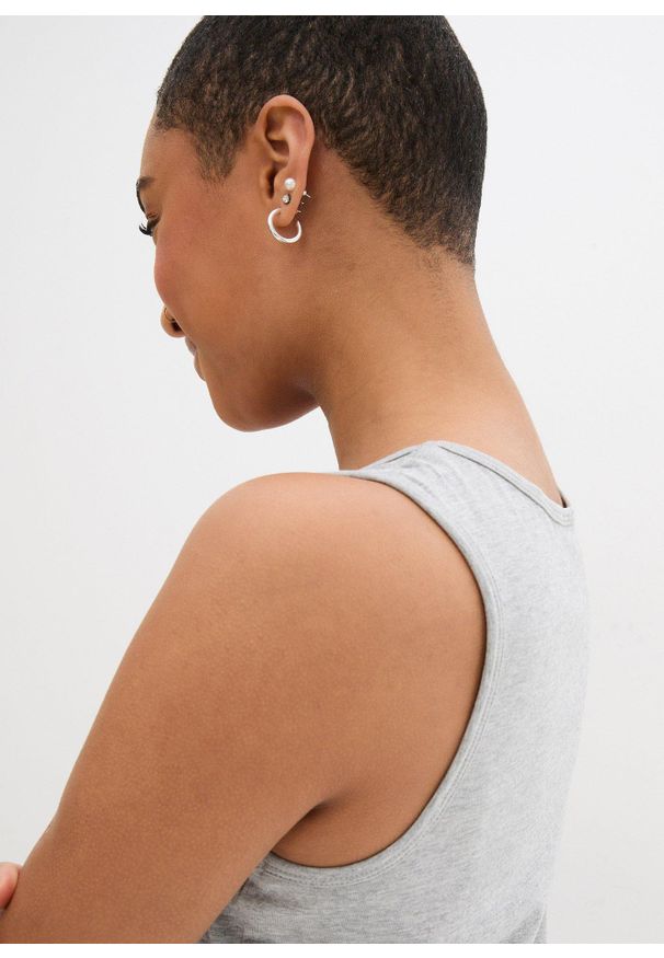 bonprix - Długi top (2 szt.). Kolor: czarny. Materiał: bawełna. Długość: długie