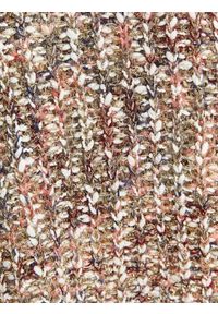 TOP SECRET - Luźny sweter z metalizowaną nicią. Okazja: na co dzień. Kolor: beżowy. Materiał: dzianina, jeans. Wzór: melanż, aplikacja. Sezon: zima, jesień. Styl: casual #8