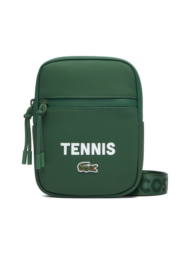 Lacoste Saszetka NH5289TX Zielony. Kolor: zielony. Materiał: skóra