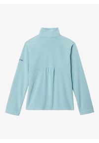columbia - Bluza polarowa dziecięca Columbia Glacial Fleece Half Zip. Kolor: zielony. Materiał: polar
