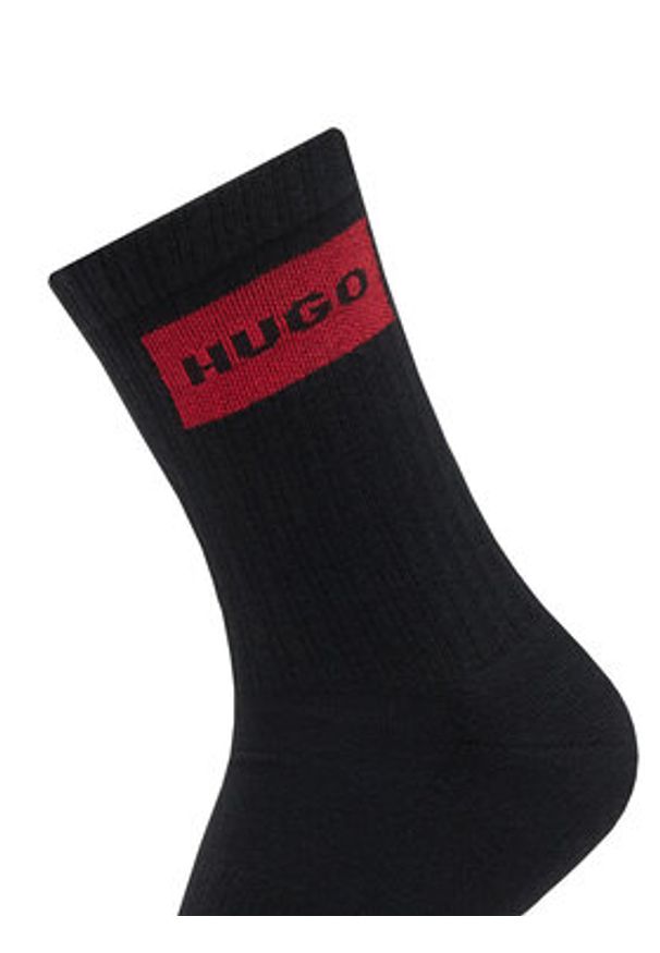 Hugo - HUGO Skarpety długie 50531515 Czarny. Kolor: czarny. Materiał: bawełna