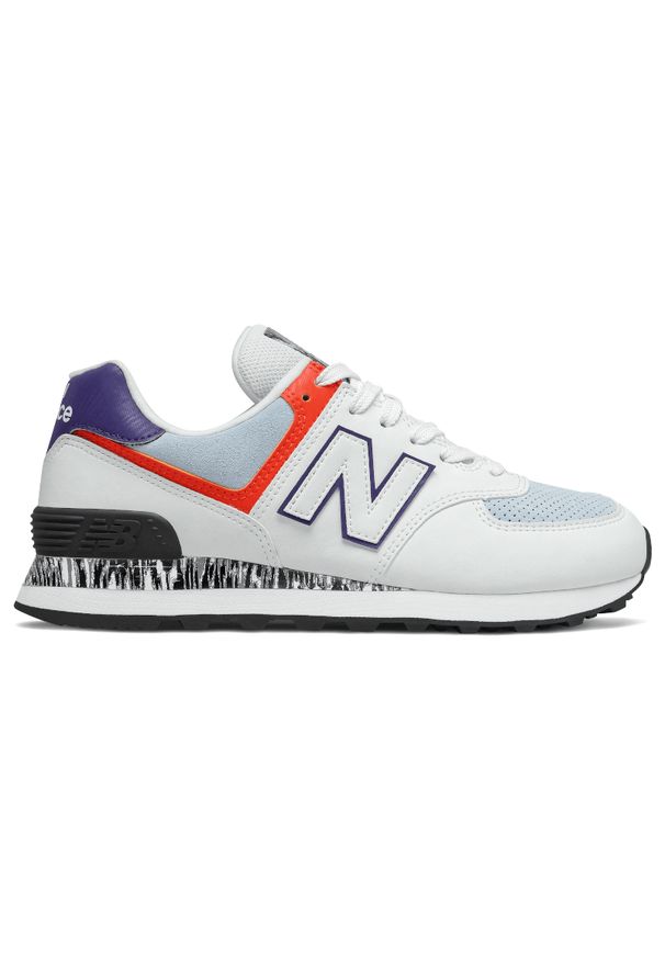 Sneakersy w kolorowe wzory, New Balance 574, trekkingowe