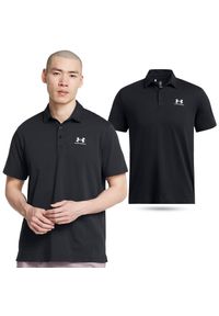 Koszulka polo męska Under Armour UA Icon. Okazja: na co dzień. Typ kołnierza: polo. Kolor: czarny. Materiał: bawełna. Styl: sportowy, casual