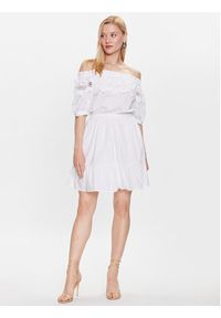 Liu Jo Sukienka letnia WA3172 T4853 Biały Regular Fit. Kolor: biały. Materiał: bawełna. Sezon: lato #3