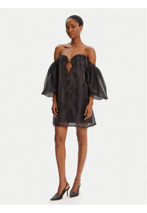 BARDOT - Bardot Sukienka koktajlowa Freda Volume 59968DB Czarny Regular Fit. Kolor: czarny. Materiał: syntetyk. Styl: wizytowy
