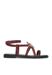 DeeZee Sandały CEO-YLD-F9678 Bordowy. Kolor: czerwony. Materiał: materiał #1