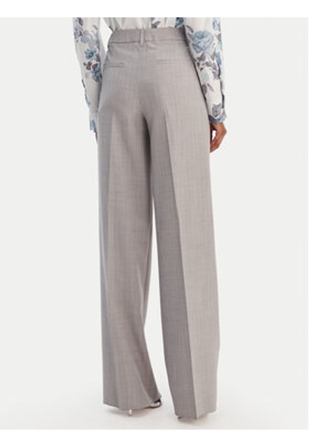 Marella Spodnie materiałowe Giunchi 2613131101 Szary Straight Fit. Kolor: szary. Materiał: syntetyk