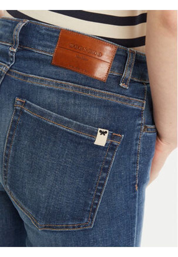 Weekend Max Mara Jeansy Rapallo 2515181011 Granatowy Flare Fit. Kolor: niebieski