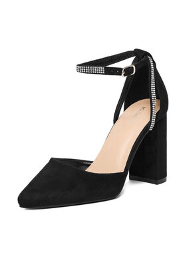 DeeZee Czółenka CEO-WSS21503-01 Czarny. Kolor: czarny. Materiał: materiał