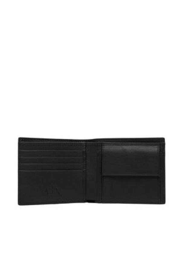 Armani Exchange Portfel XM000167 AF22541 UC001 Czarny. Kolor: czarny. Materiał: skóra