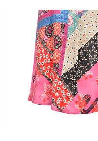 Pinko - PINKO - Orientalna spódnica midi Bibidi. Kolor: różowy, wielokolorowy, fioletowy. Sezon: lato #2