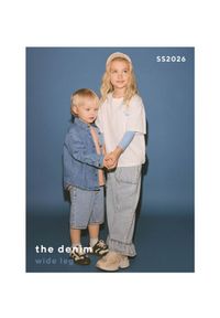 Reserved - Jeansy super wide leg 7/8 - niebieski. Kolor: niebieski #1