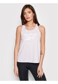 Reebok Top HB2268 Fioletowy Relaxed Fit. Kolor: fioletowy. Materiał: bawełna, syntetyk #1