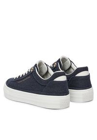 TOMMY HILFIGER - Tommy Hilfiger Tenisówki Th Foxing Platform Washed Canvas FW0FW09172 Niebieski. Kolor: niebieski. Materiał: materiał. Obcas: na platformie #5