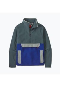 Bluza polarowa Patagonia Synch Anorak. Kolor: niebieski. Materiał: polar