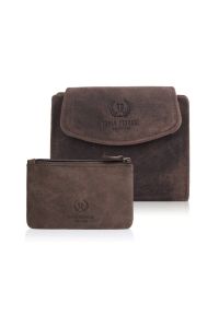 Zestaw prezentowy PAOLO PERUZZI ZUP-40-BR brązowy. Kolor: brązowy. Materiał: skóra #1
