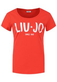 Liu Jo T-Shirt FA0280 J5703 Czerwony Regular Fit. Kolor: czerwony. Materiał: bawełna #5