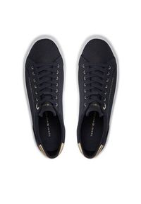 TOMMY HILFIGER - Tommy Hilfiger Sneakersy Essential Vulc Canvas Sneaker FW0FW07682 Granatowy. Kolor: niebieski. Materiał: materiał #3