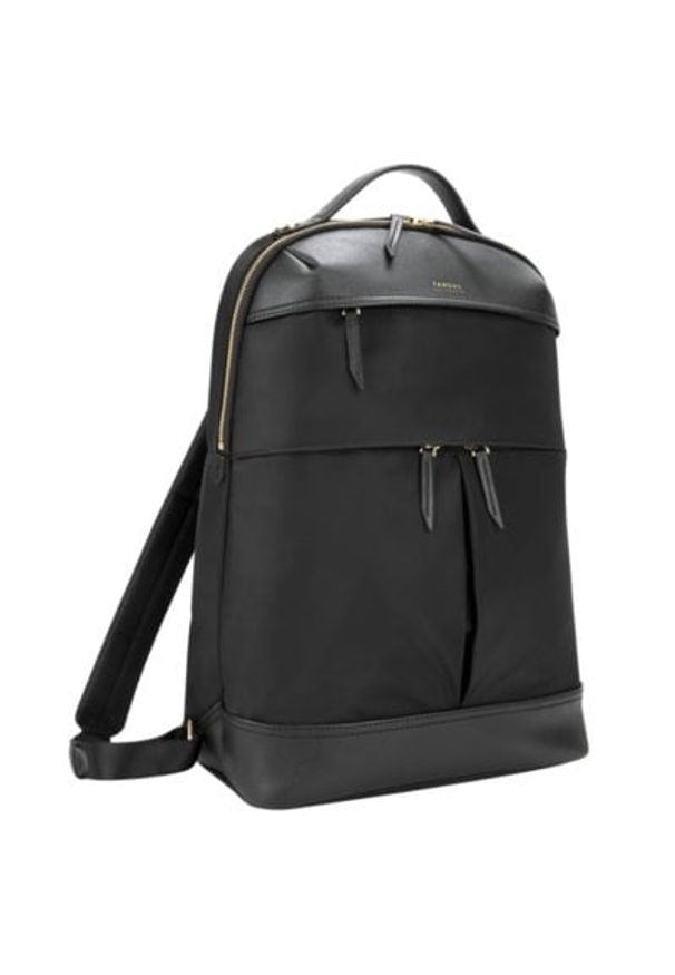 Plecak na laptopa TARGUS Newport 15 cali Czarny. Kolor: czarny. Materiał: skóra, materiał. Styl: elegancki, casual